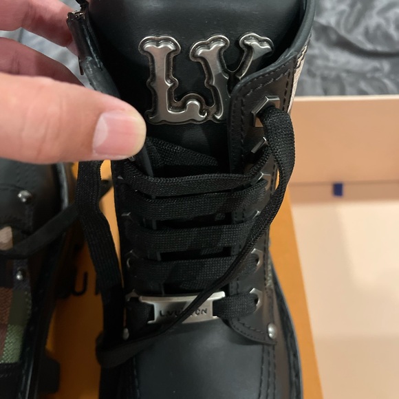 Brand New Louis Vuitton By Pharell Mens Combat Boots Size 8 - Picture 5 of 10
